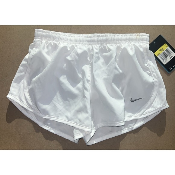 Nike Other - Nike Tempo Running Athletic Shorts Girls Size Small White